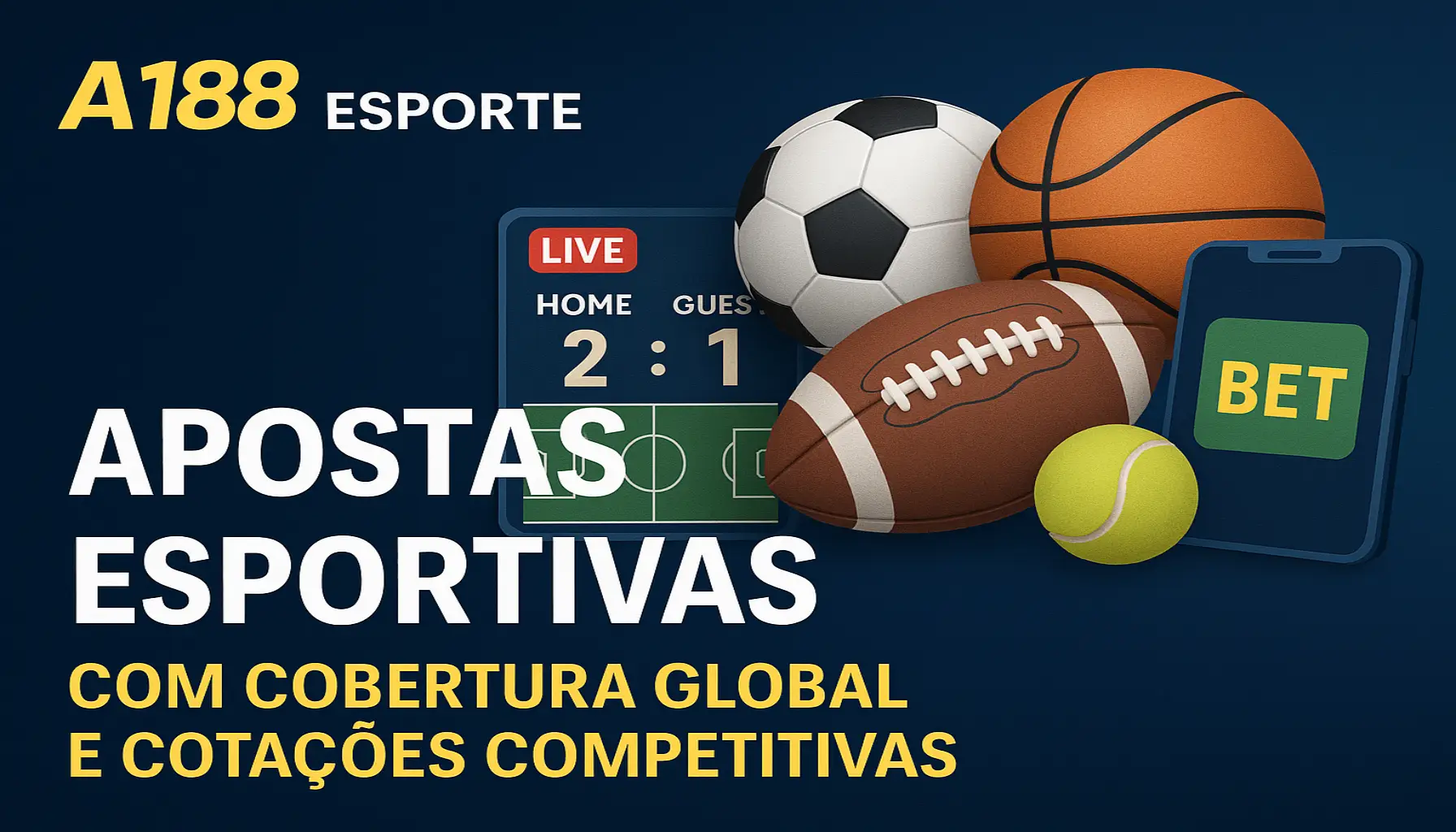 Aposte em apostas esportivas no cassino online A188
